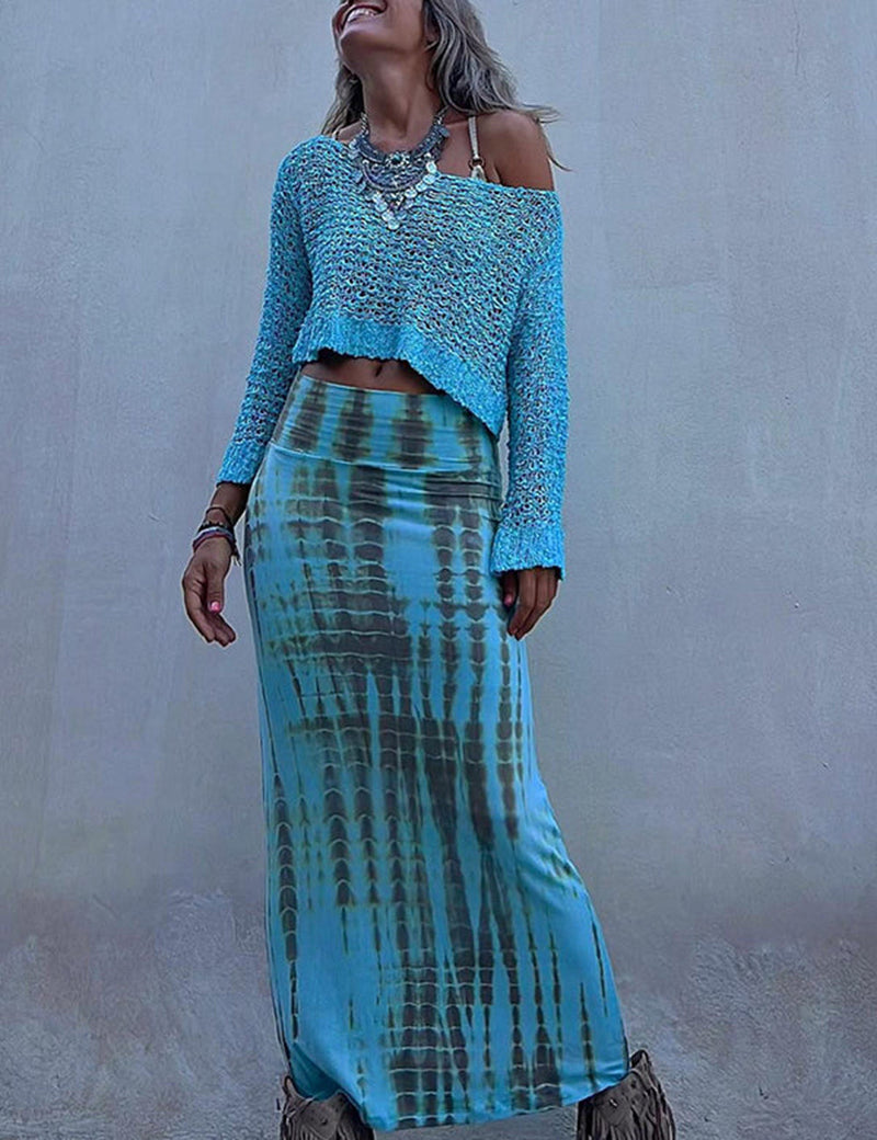 Sunny Meadow Crop Örme Üst