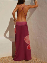 Sweet Charming Print Ruched Skirt Set