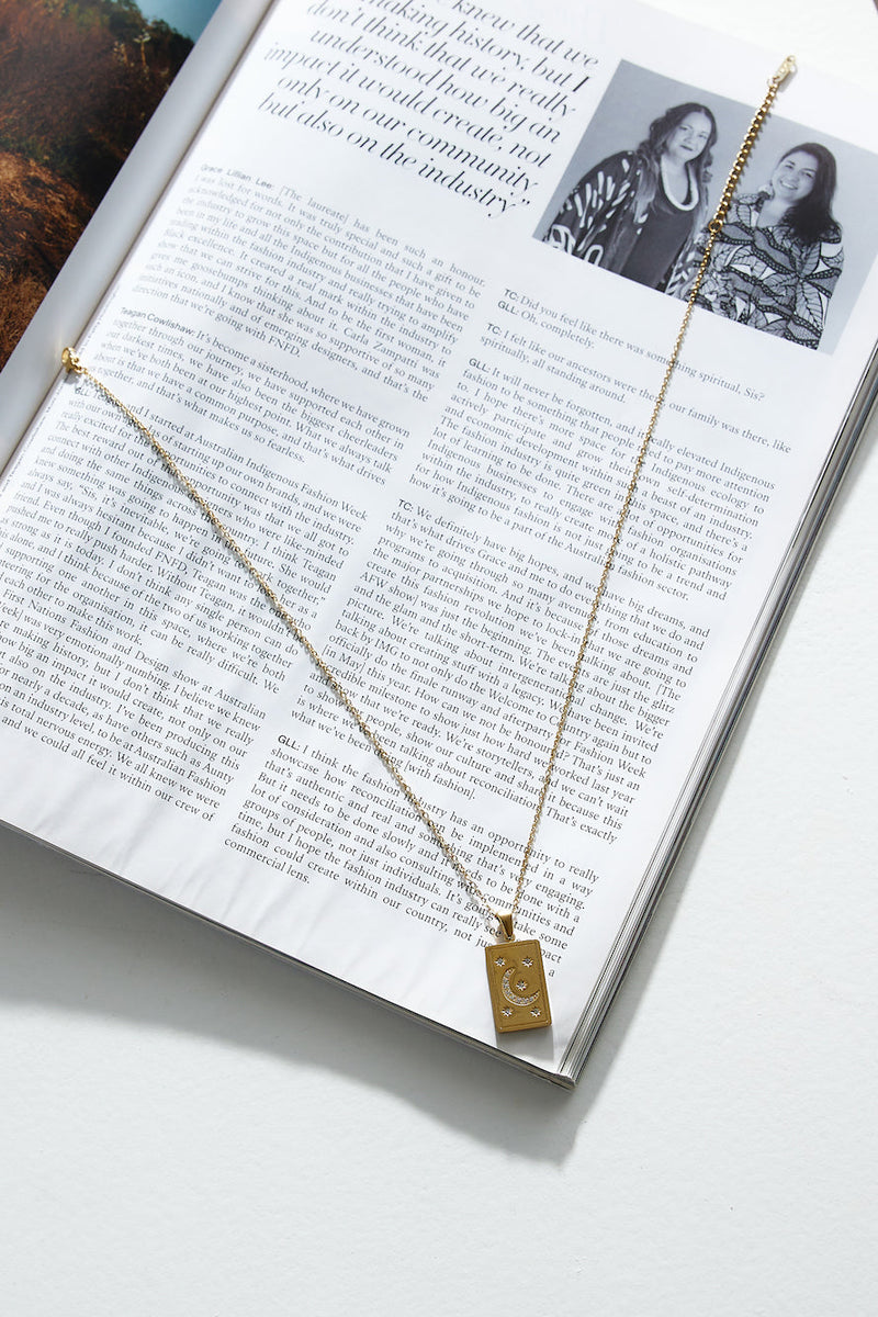 18 Ayar Altın Kaplama Yıldız Yükseliş Kolye