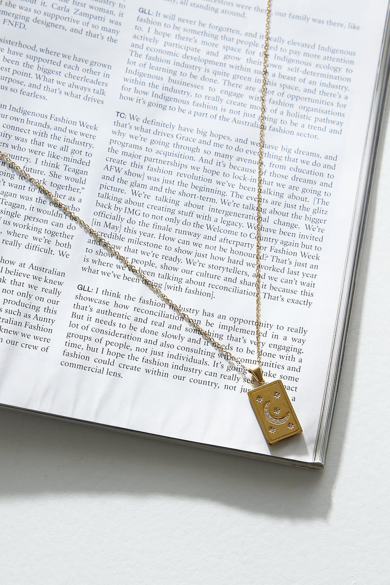 18 Ayar Altın Kaplama Yıldız Yükseliş Kolye