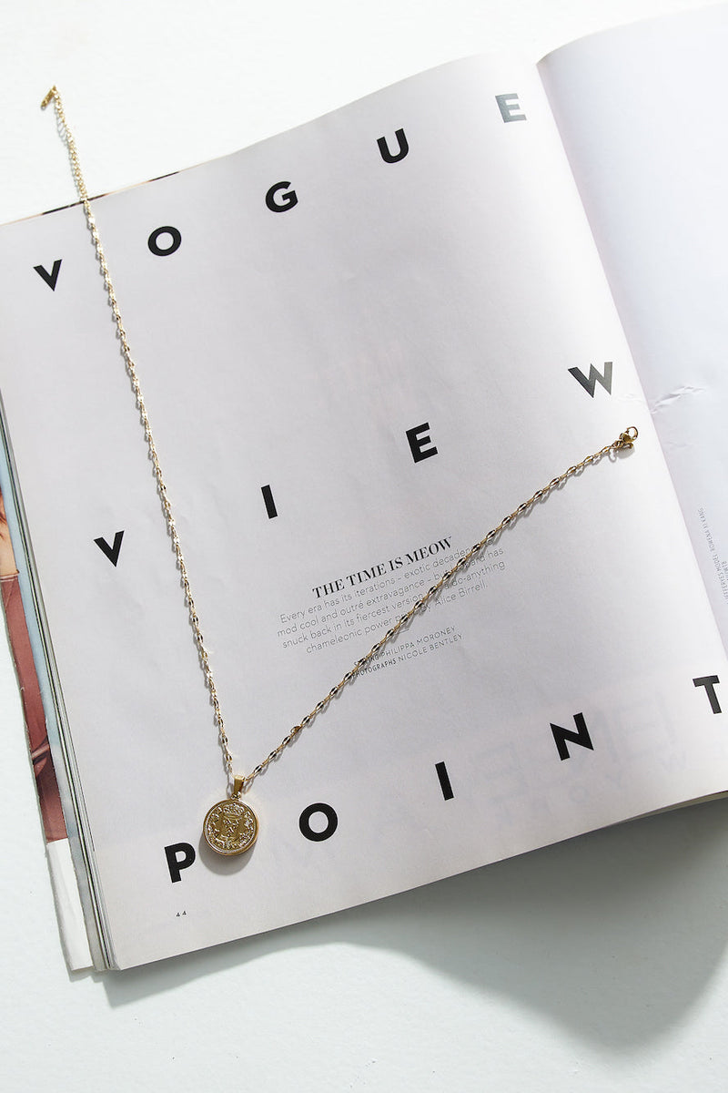 18K Altın Kaplama Ayakta Alkışlanan Kolye