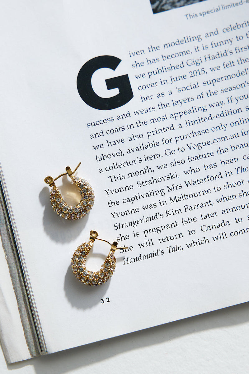 18 Ayar Altın Kaplama Hazinem Ol Küpe Altın