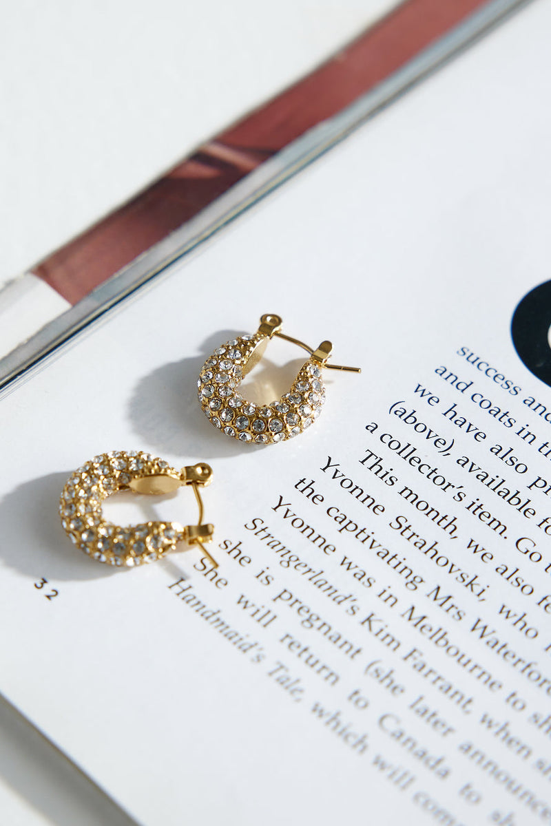 18 Ayar Altın Kaplama Hazinem Ol Küpe Altın