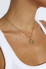 18K Altın Kaplama Ayakta Alkışlanan Kolye