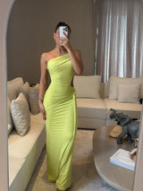 Asymmetric Cutout Maxi Dress