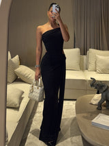 Asymmetric Cutout Maxi Dress