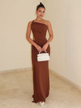 Asymmetric Cutout Maxi Dress