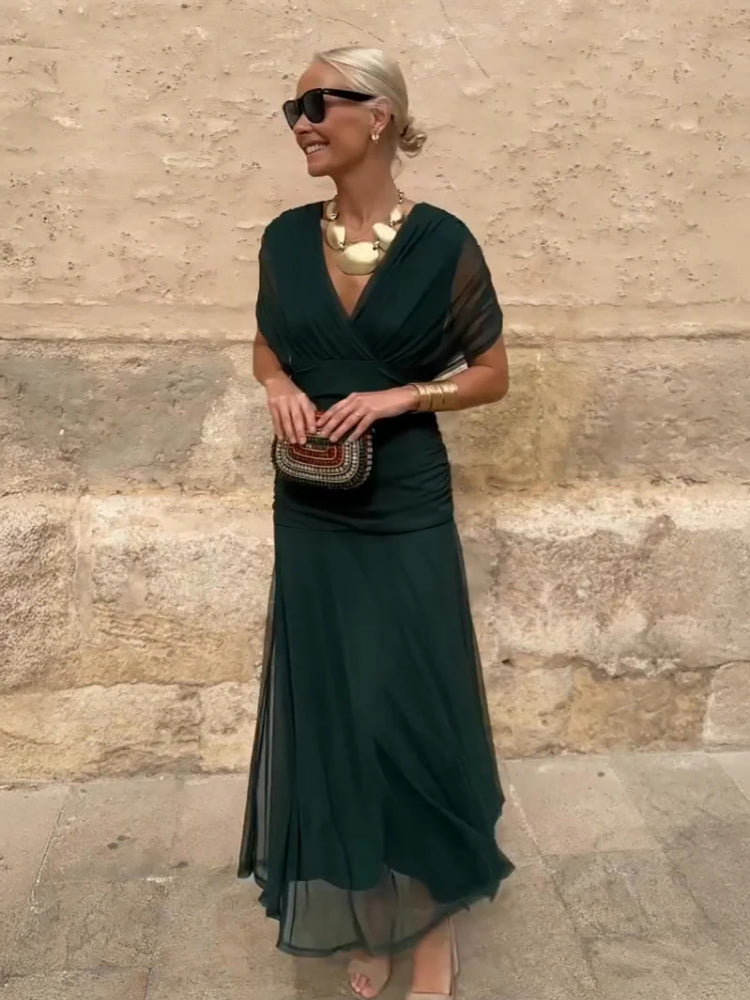 Örme Çiçekli Maxi Elbiseler