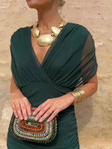 Örme Çiçekli Maxi Elbiseler