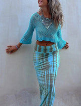 Sunny Meadow Crop Örme Üst