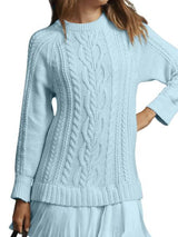 Twist Shape Knit Sweater Mini Dress