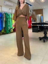 Günlük Üç Parçalı Pantolon Takımı İki Parçalı Kıyafetler