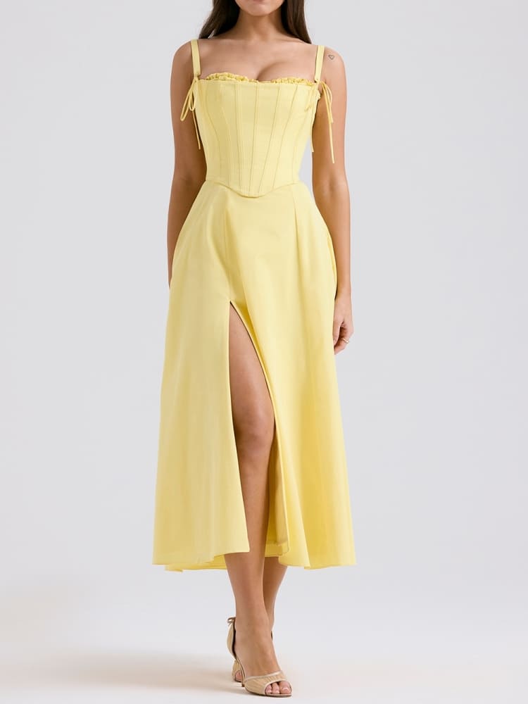 Sunshine Pamuk Midi Sundress