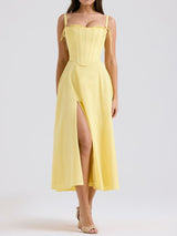 Sunshine Pamuk Midi Sundress