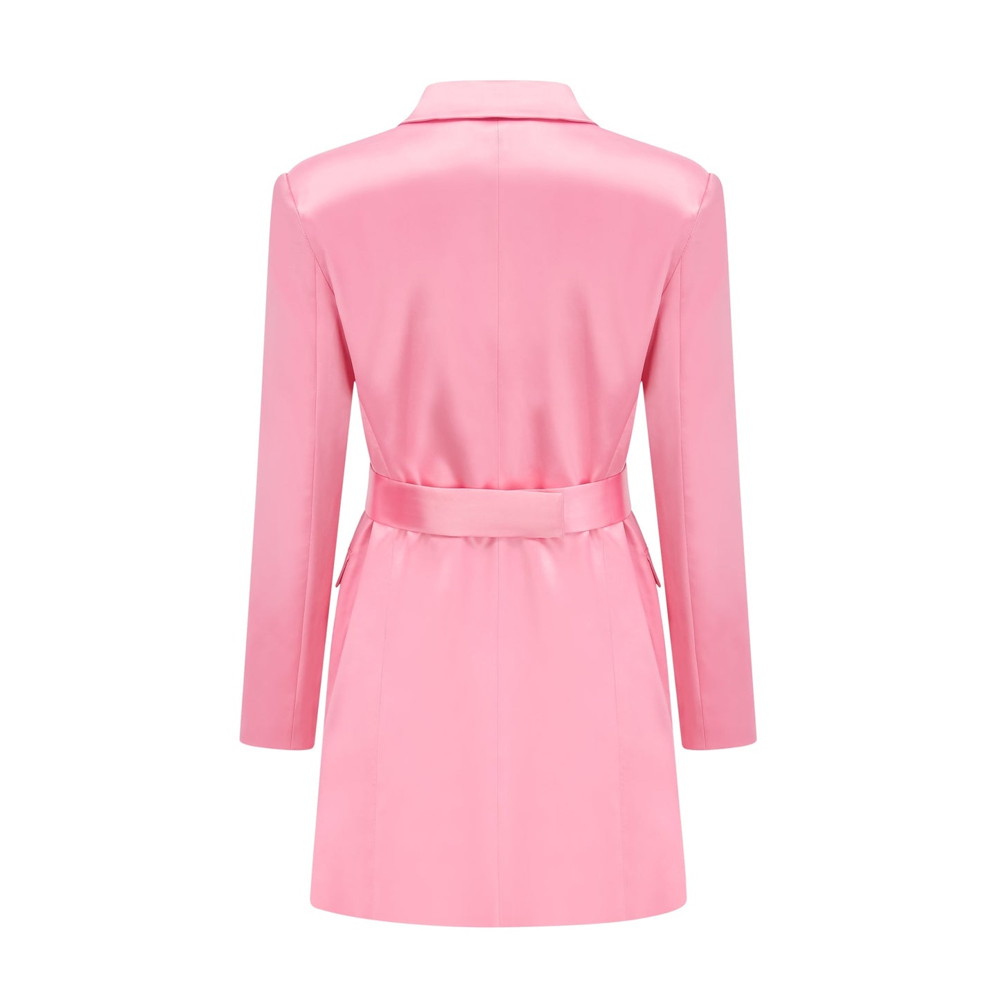 Coralie saten mini elbise