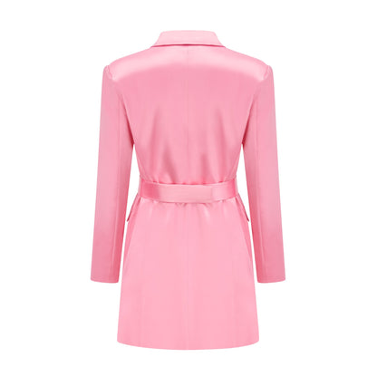 Coralie saten mini elbise
