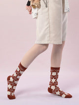 Sevimli Ayı Çizgili Pamuklu Çorap