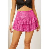 Payet Katlı Mini Etek