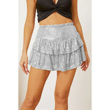 Payet Katlı Mini Etek