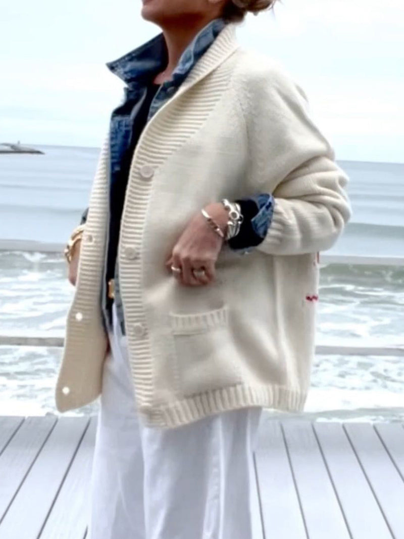 Eğlenceli Istakoz Hırka Kazak Ceket