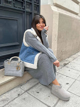 Kot Taklit Yün Yelek