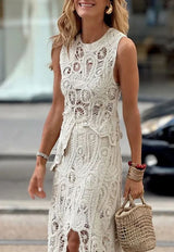 Zarif Tığ İşi Dantel Etek Takımı