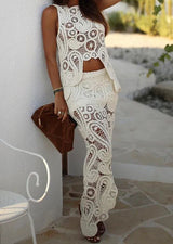 Zarif Tığ İşi Dantel Etek Takımı