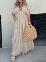 Siyah Kırık Kalpli Uzun Elbise