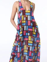 Patchwork Embroidered Maxi Dress