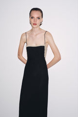 Crochet Combo Backless Cami Dress