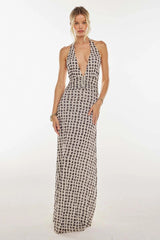 Camoni Polka Dot Diary Maxi Dress