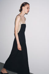 Crochet Combo Backless Cami Dress