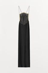 Crochet Combo Backless Cami Dress