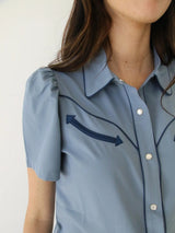 Beyaz Kadın Bluzlar İnce Yaka Zarif Uzun Kollu Gömlek