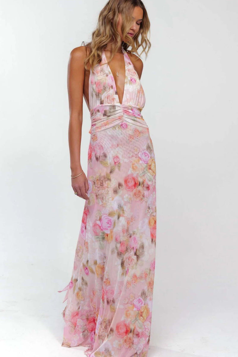 Camoni Polka Dot Diary Maxi Dress