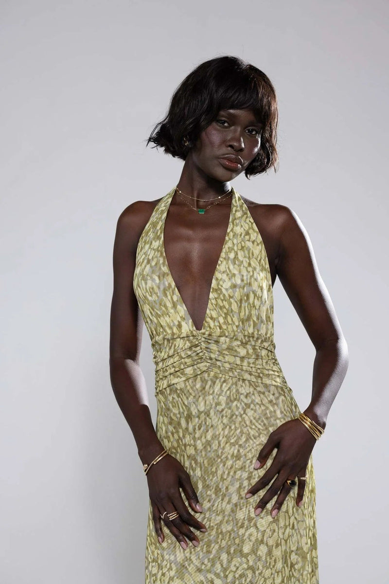 Camoni Polka Dot Diary Maxi Dress