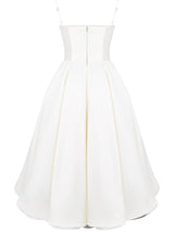 Beyaz Tül Midi Elbise