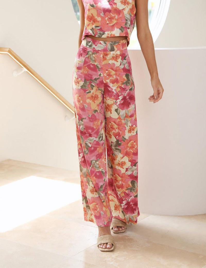 Tillie Geniş Paça Pantolon – Alannah Print