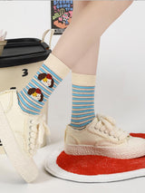 Sevimli Karikatür Köpek Pamuk Çorap