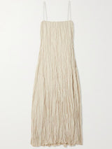 Crinkled Doll Maxi Dress - Neutrals