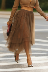 Tulle Midi Skirt Set